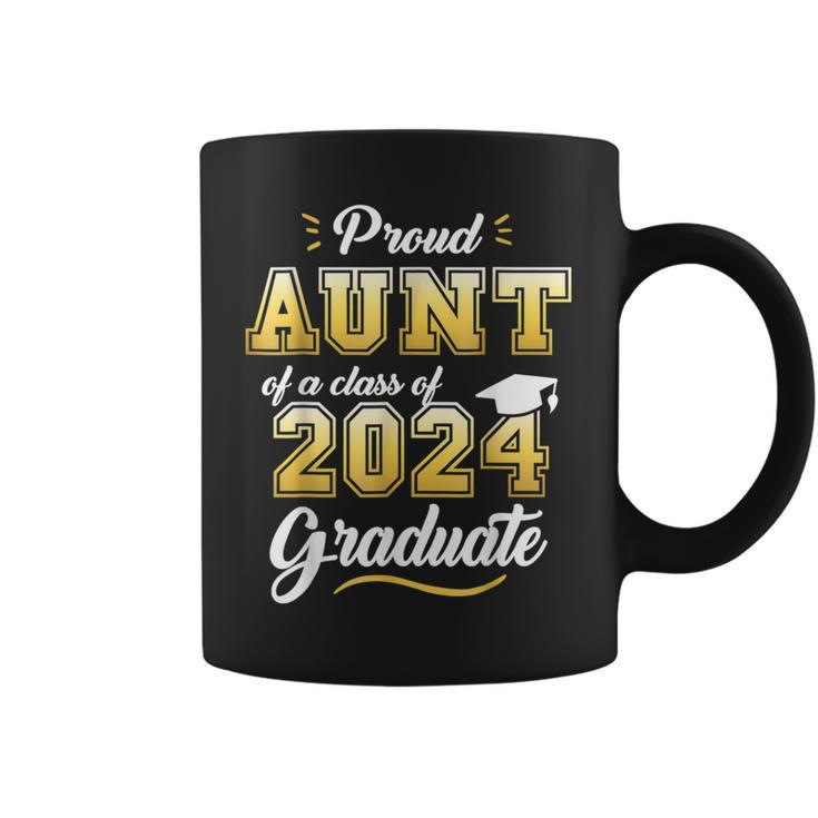 Proud Aunt Of A Class Of 2024 Graduate Senior 24 Graduation Coffee Mug