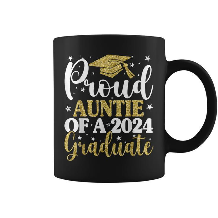 Proud Auntie Of A 2024 Graduate Graduation Matching Family Coffee Mug