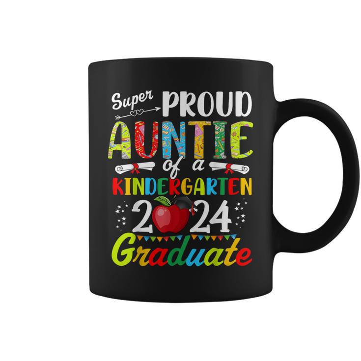 Proud Auntie Of Kindergarten Graduate 2024 Graduation Auntie Coffee Mug