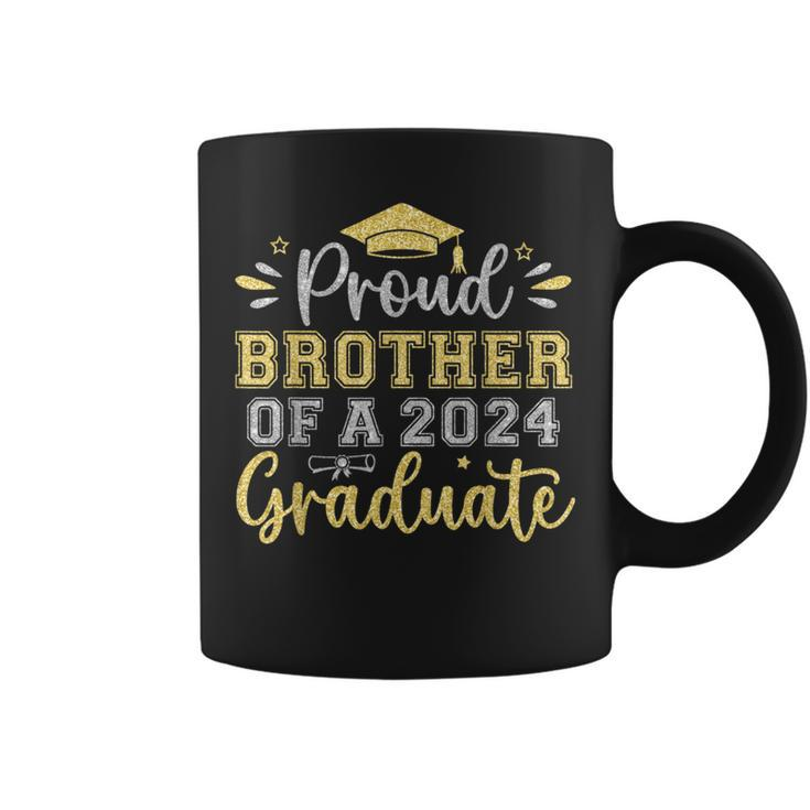 Proud Brother Of A 2024 Graduate Senior Graduation Boys Coffee Mug