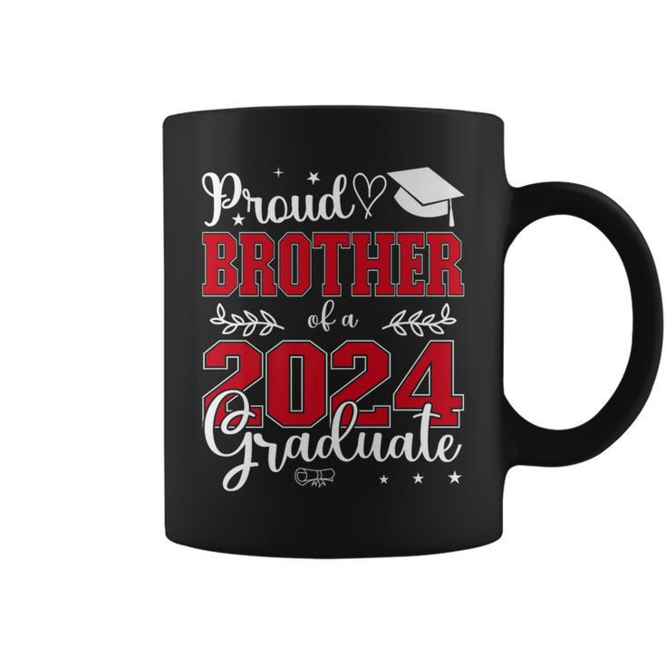 Proud Brother Of A Class Of 2024 Graduate For Graduation Coffee Mug
