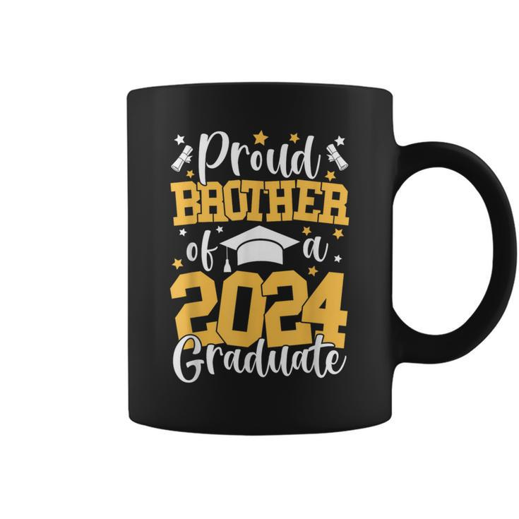 Proud Brother Of A Class Of 2024 Graduate Matching Family Coffee Mug