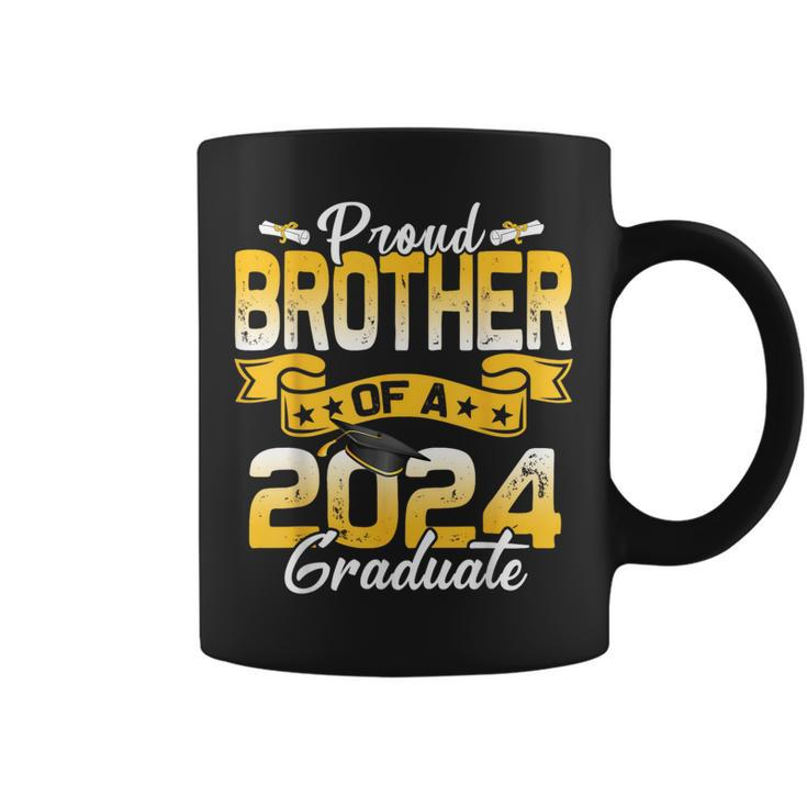 Proud Brother Of A Class Of 2024 Graduate Senior Graduation Coffee Mug