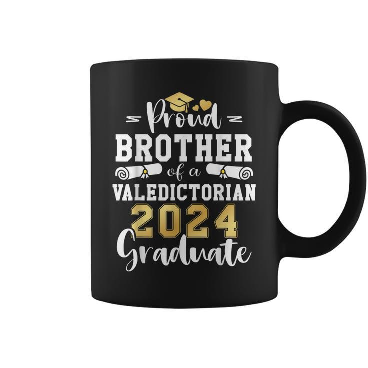 Proud Brother Of A Valedictorian Class 2024 Graduation Coffee Mug