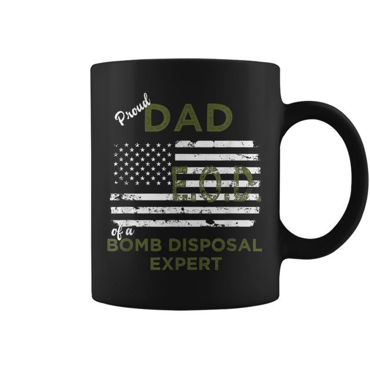 Proud Dad Of A Bomb Disposal Expert Eod Flag Coffee Mug