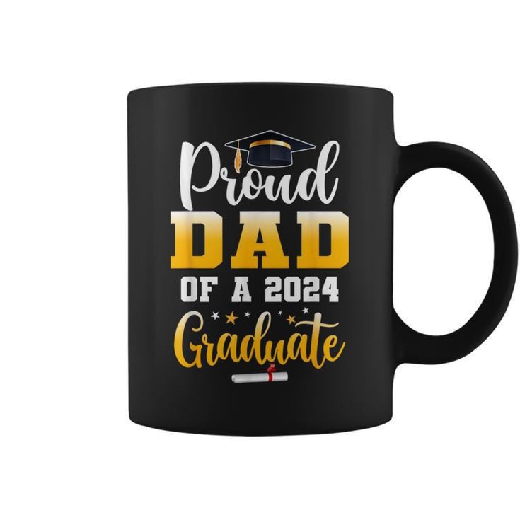 Proud Dad Of A Class Of 2024 Graduate Senior Dad Coffee Mug