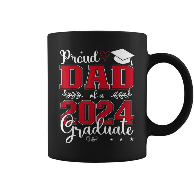 Proud Dad Of A Class Of 2024 Graduate For Graduation Coffee Mug