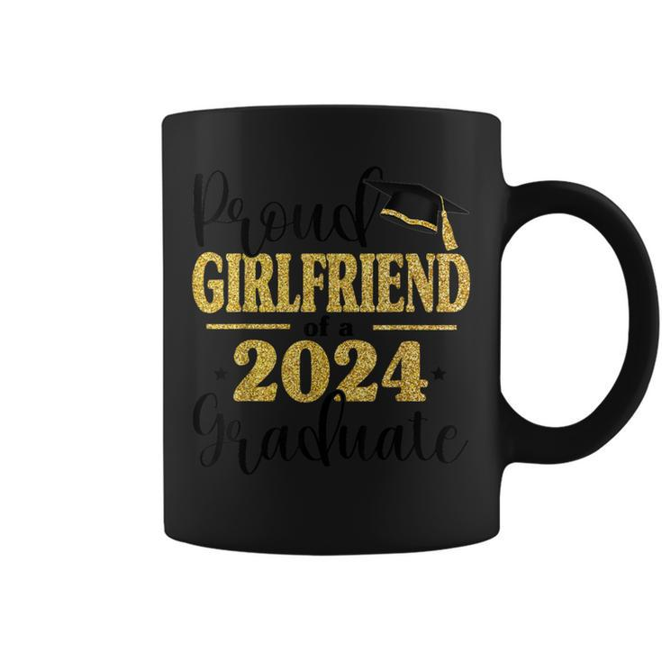 Proud Girlfriend Of A 2024 Graduate Graduation Family Coffee Mug