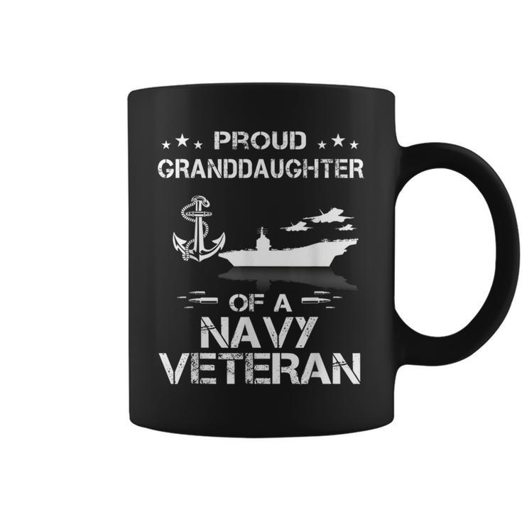 Proud Granddaughter Of A Navy Veteran T Coffee Mug