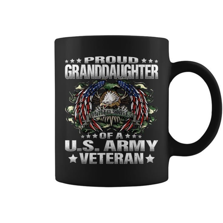 Proud Granddaughter Of A Us Army Veteran Vet's Family Coffee Mug