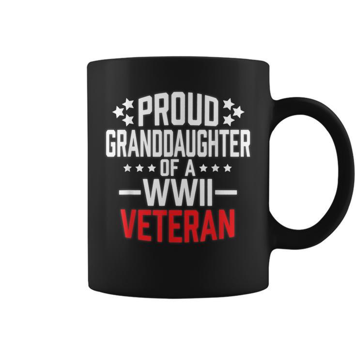 Proud Granddaughter Of A Wwii Veteran T Military Coffee Mug