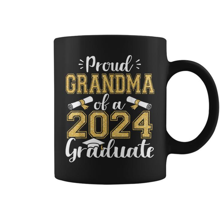 Proud Grandma Of A 2024 Graduate For Family Graduation Coffee Mug