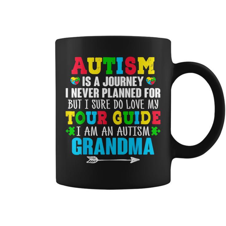 Proud Grandma Autism Awareness Month Grandson Granddaughter Coffee Mug