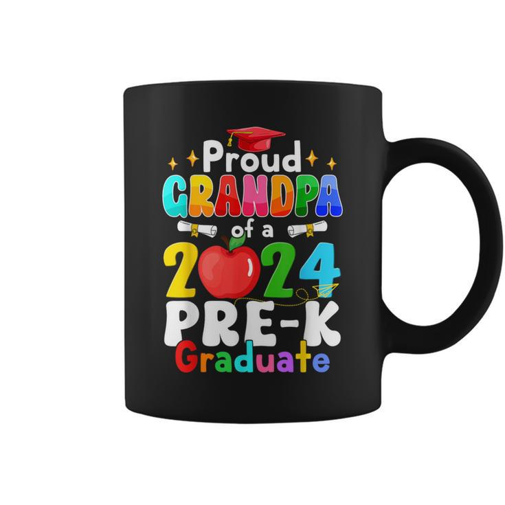 Proud Grandpa Of A 2024 Pre-K Graduate Matching Family Grad Coffee Mug