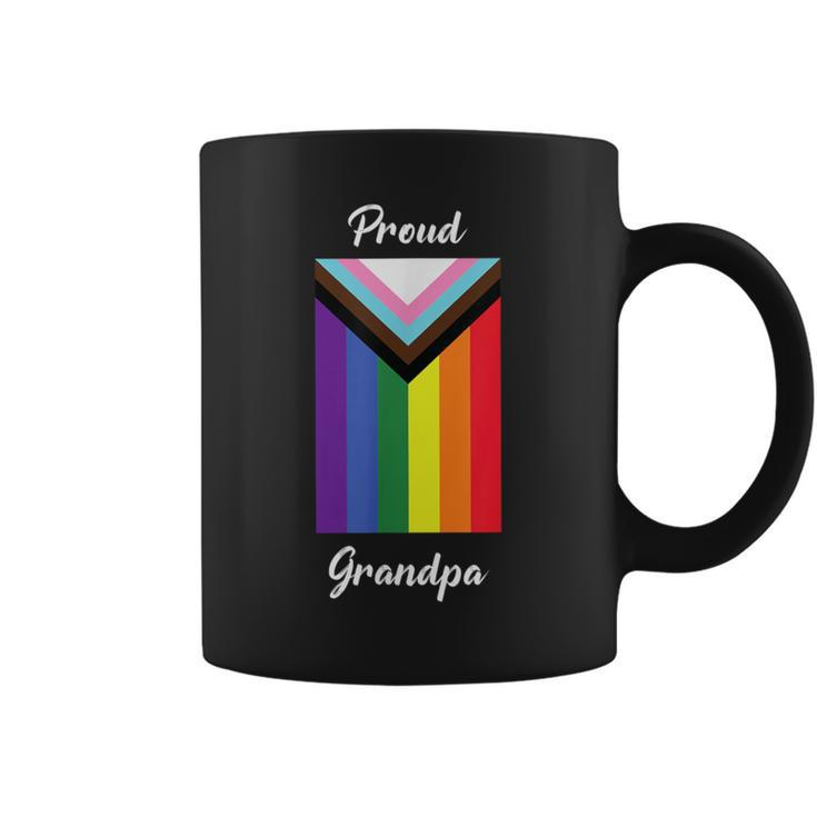 Proud Grandpa Gay Pride Progress Lgbtq Lgbt Trans Queer Coffee Mug
