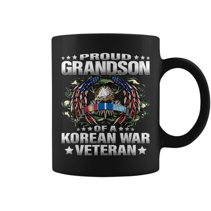 Proud Grandson Of A Korean War Veteran Military Vets Family Coffee Mug