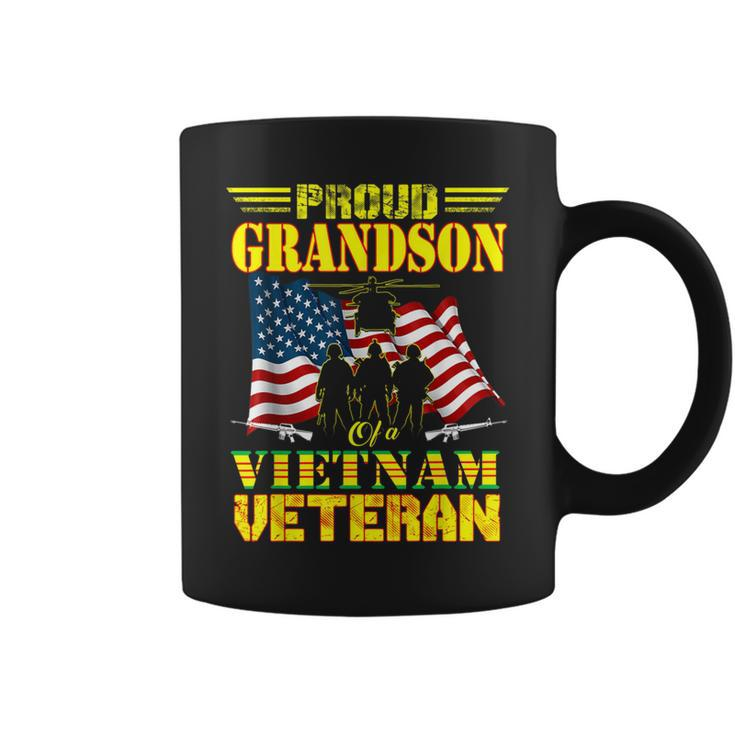 Proud Grandson Of A Vietnam Veteran  For Veteran Coffee Mug