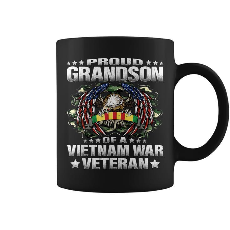 Proud Grandson Of A Vietnam Veteran Military Vets Family Coffee Mug