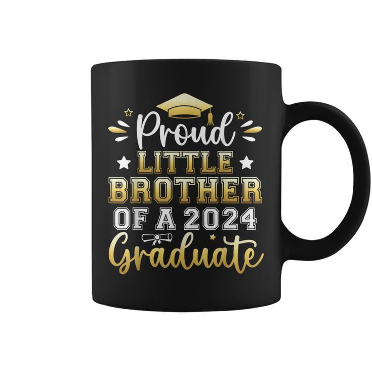 Proud Little Brother Of A 2024 Graduate Senior Graduation Coffee Mug