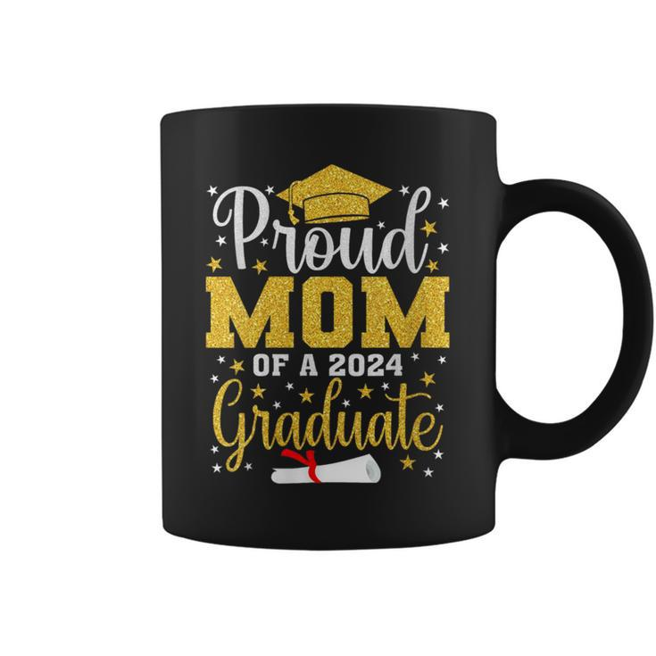 Proud Mom Of A 2024 Graduate For Family Graduation Coffee Mug