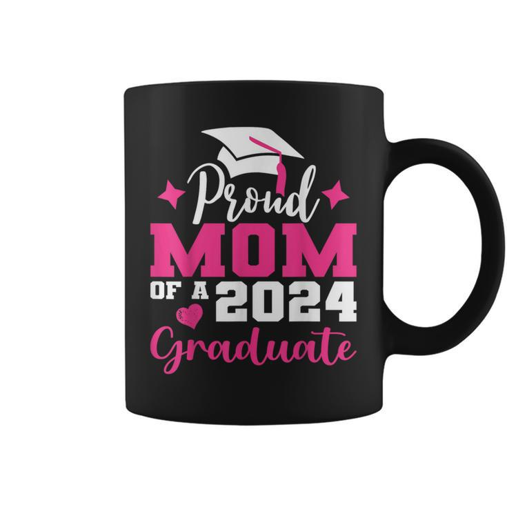 Proud Mom Of 2024 Graduate Senior Mother College Graduation Coffee Mug