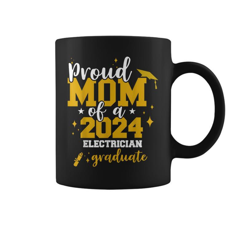 Proud Mom Of A Class Of 2024 Electrician Graduate Senior Fun Coffee Mug