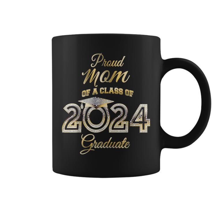 Proud Mom Of A Class Of 2024 Graduate Bling Senior 24 Coffee Mug