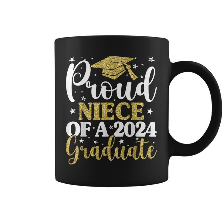 Proud Niece Of A 2024 Graduate Graduation Matching Family Coffee Mug