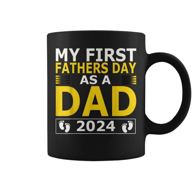 Proud Papa 1St Father’S Day 2024 & Grandpa Est 2024 Coffee Mug