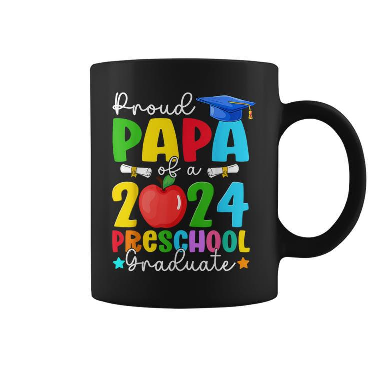 Proud Papa Of A 2024 Preschool Graduate Family Graduation Coffee Mug