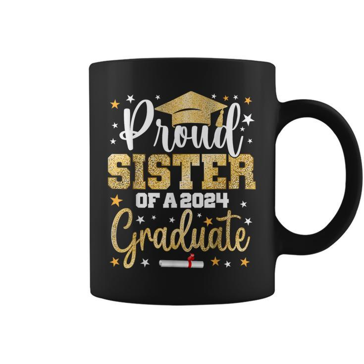 Proud Sister Of A 2024 Graduate Class Senior Graduation Coffee Mug