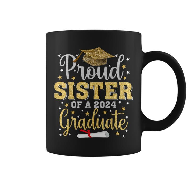 Proud Sister Of A 2024 Graduate Graduation Family Coffee Mug