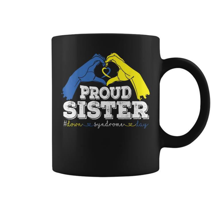 Proud Sister World Down Syndrome Day Awareness Socks 2024 Coffee Mug