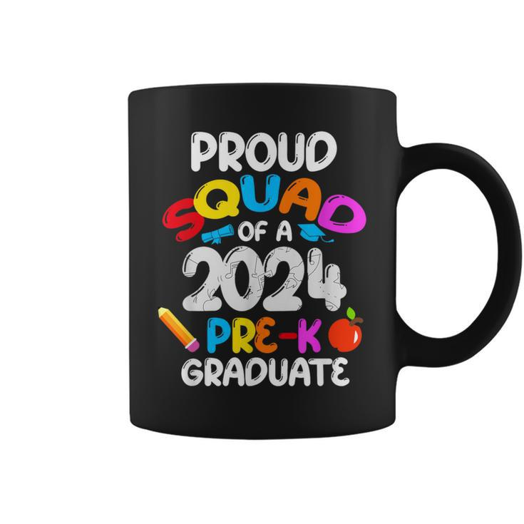 Proud Squad Of 2024 Pre-K Graduate Cute Family Matching Coffee Mug