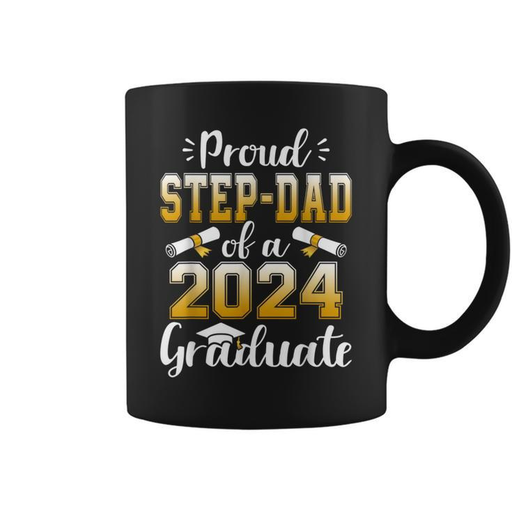 Proud Step Dad Of A Class Of 2024 Graduate Senior Graduation Coffee Mug