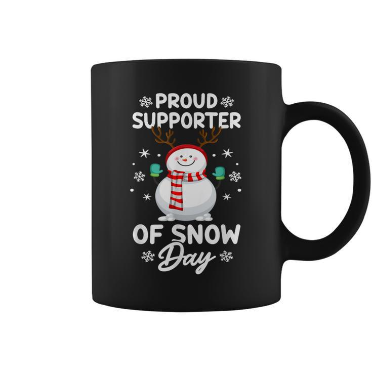 Proud Supporter Of Snow Days Teacher Merry Christmas Coffee Mug