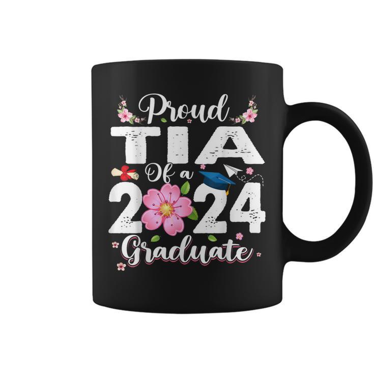 Proud Tia Of A Class Of 2024 Graduate 2024 Senior Mom 2024 Coffee Mug