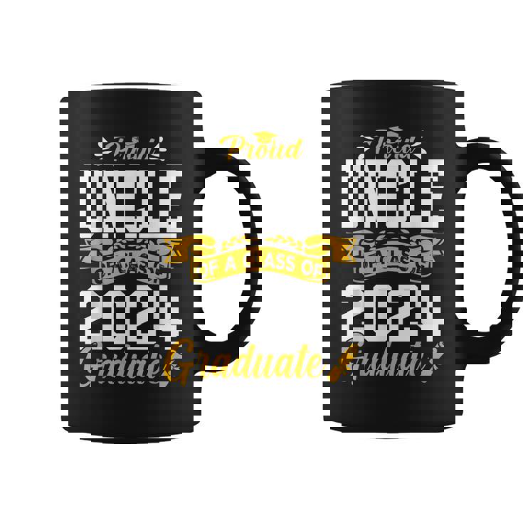 Proud Uncle Of A Class Of 2024 Graduate Senior Graduation Coffee Mug