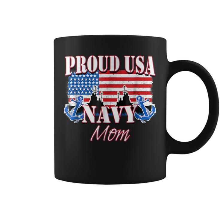 Proud Usa Navy Mom Patriotic Service Coffee Mug