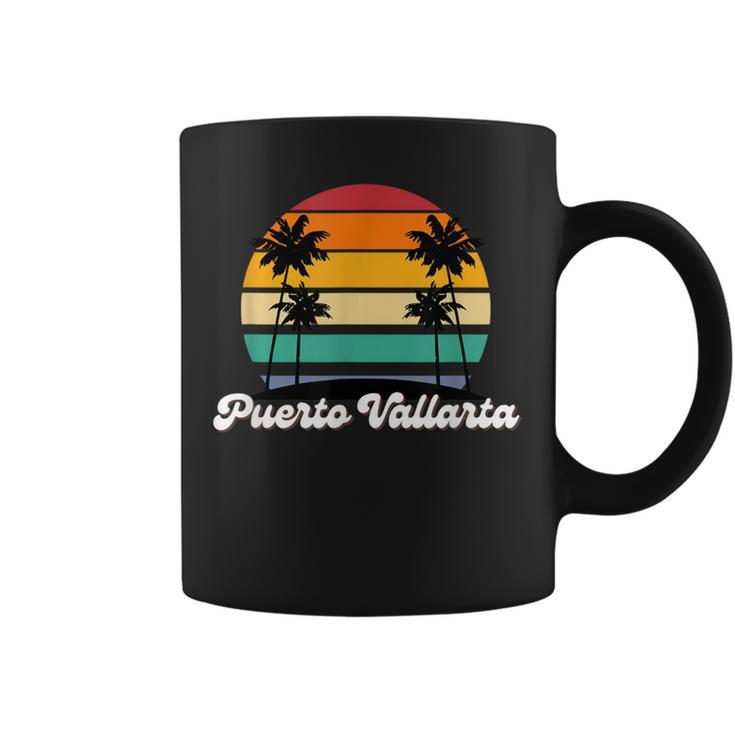 Puerto Vallarta Retro Vintage 70S 80S Beach Summer Sun Fun Coffee Mug