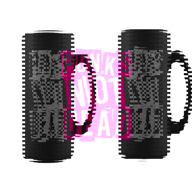 Punk's Not Dead -Intage Punk Rock Punk Is Not Dead Taza de café