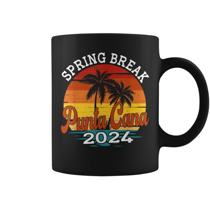 Punta Cana 2024 Spring Break Family Matching Vacation Retro Coffee Mug