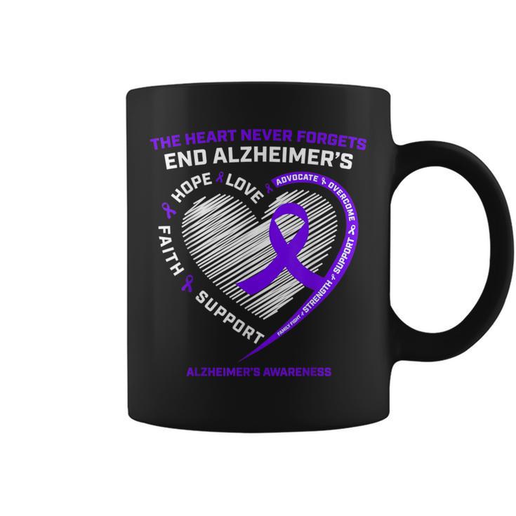 Purple End Alzheimers Awareness Frauen Männer Kinder Mama Papa Tassen