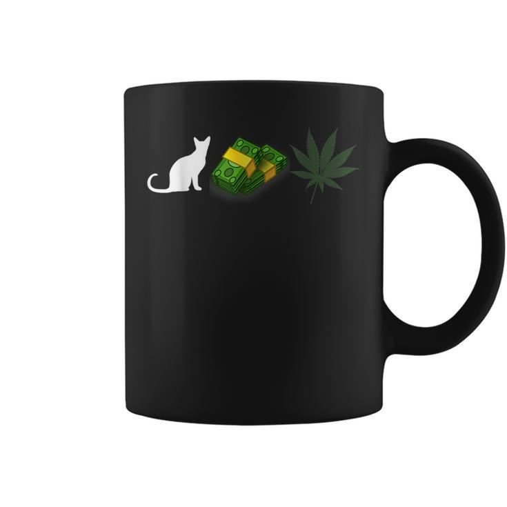 Pussy Money Weed Graphic For 420 Day Coffee Mug