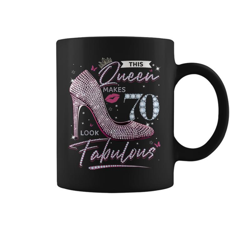 This Queen Makes 70 Looks Fabulous 70Th Birthday Women Coffee Mug