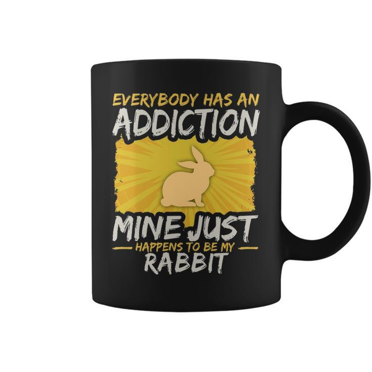 Rabbit Addiction Farm Animal Lover Coffee Mug