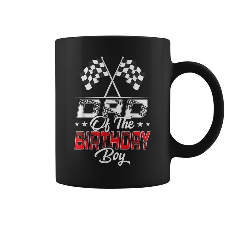 Race Car Dad Of The Birthday Boy Racing Family Pit Crew Coffee Mug