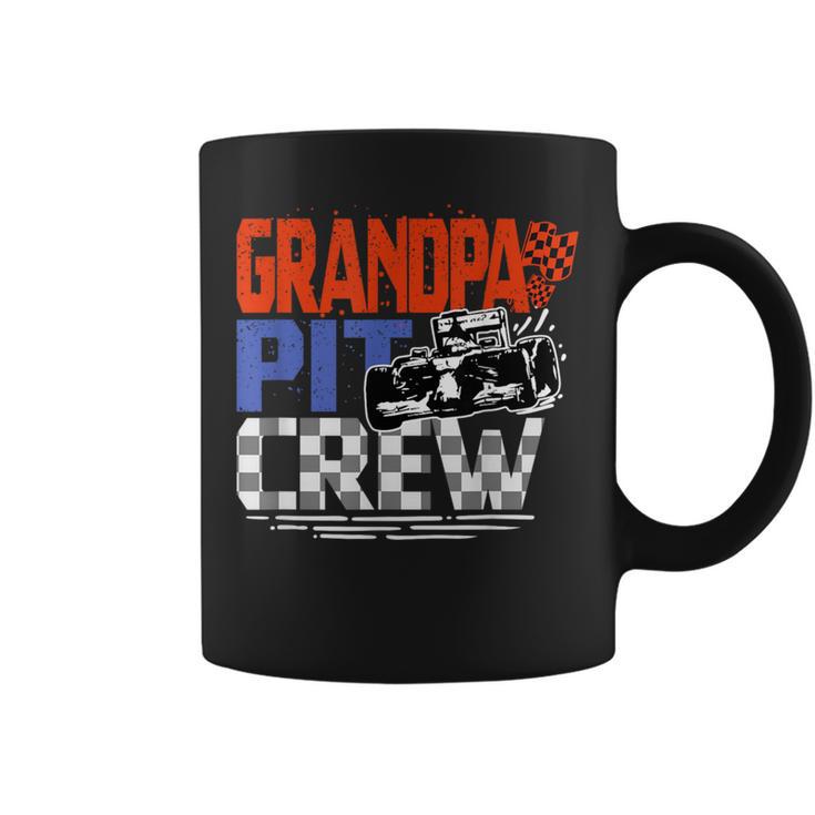 Race Car Themed Birthday Party Grandpa Pit Crew Costume Coffee Mug