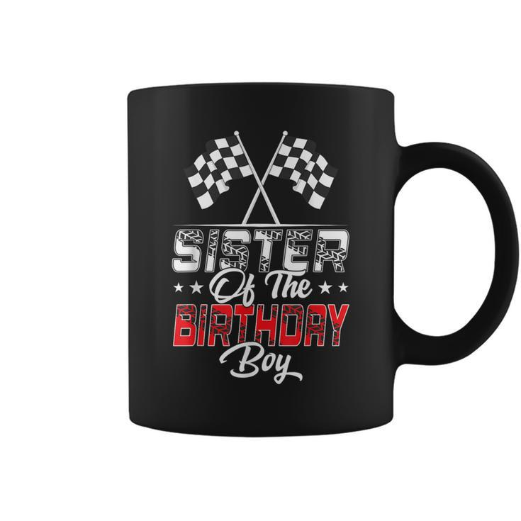 Race Car Sister Of The Birthday Boy Racing Family Pit Crew Coffee Mug