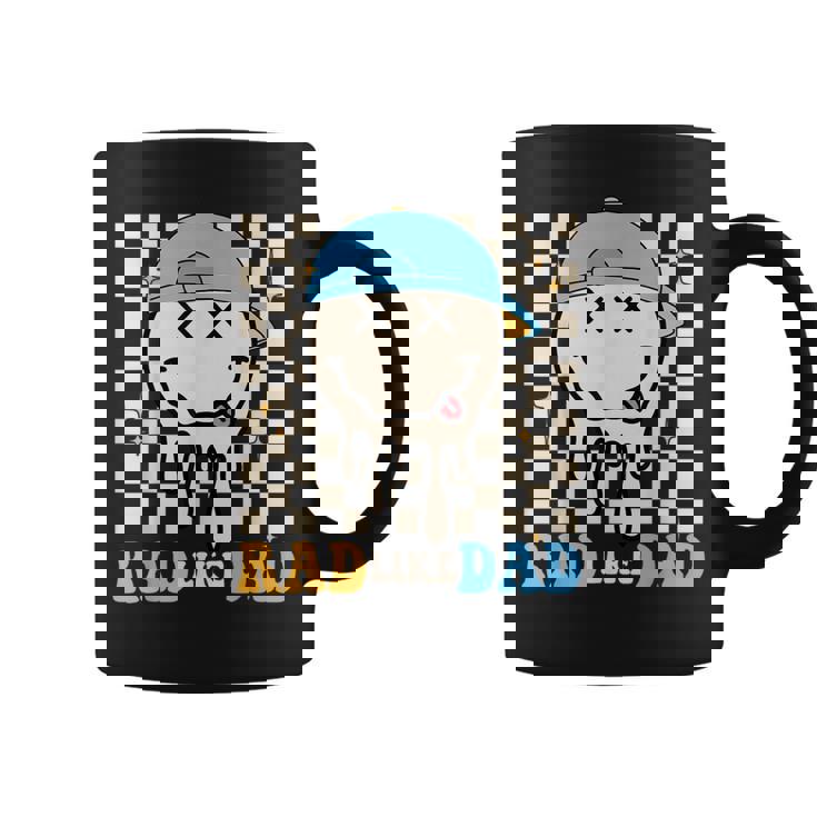 Rad Like Dad Hippie Face Check Dad Son Daughter Father's Day Coffee Mug
